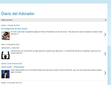 Tablet Screenshot of diariodeladorador.com